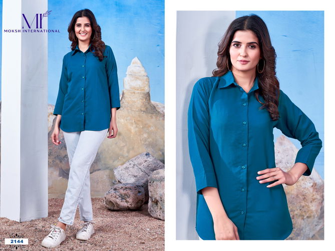 Shirt Vol 1 By Moksh Office Wear Ladies Shirt Wholesale Price In Surat